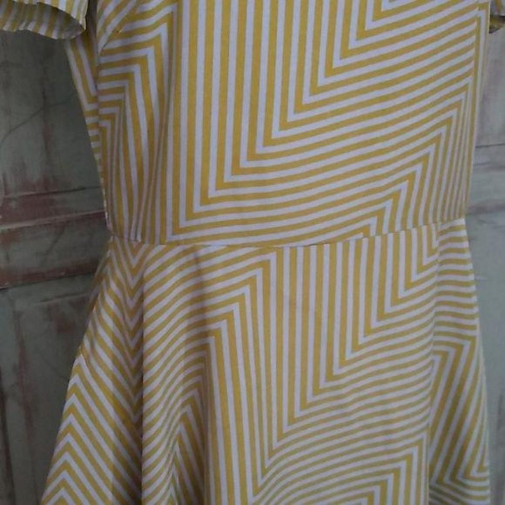Vertigo Dress Asymmetrical Green Blue Womens Large - Picture 6 of 8